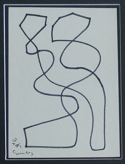 Siep Van Den Berg (1913-1998) - Tango geometrisch in 1 lijn