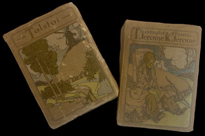 Tolstoi / Jerome K. Jerome - Two charming miniature 'Sesame Booklets' - 1900-1901