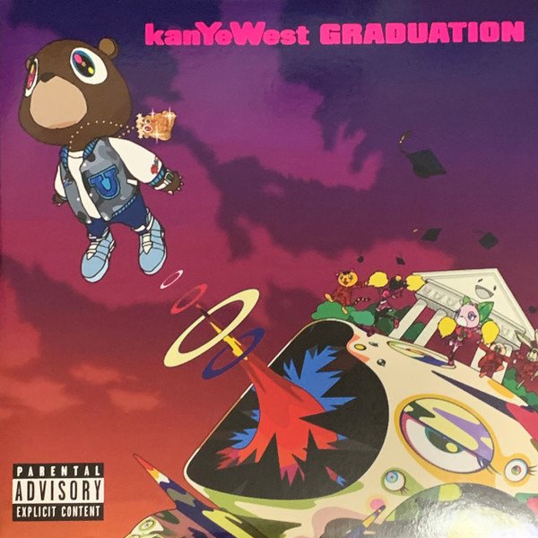 Kanye West - Graduation - Art Cover by Takashi MURAKAMI - Disco de vinil - Vinil colorido - 2023
