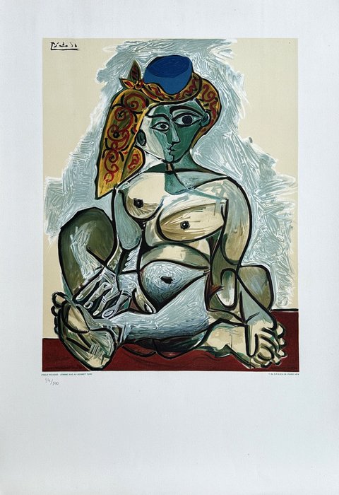 Pablo Picasso (1881-1973) - Femme nue au bonnet turc