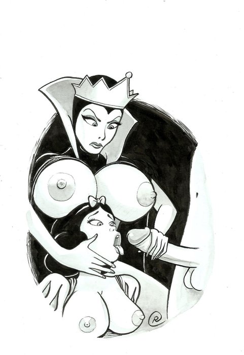 Ramis - 1 Original drawing - sexy girl - Snow White and Evil Queen