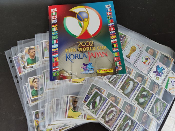 Panini - World Cup Korea/Japan 2002 - Ronaldo/Zlatan/Beckham - Empty album + (576/576) Complete loose Sticker Set