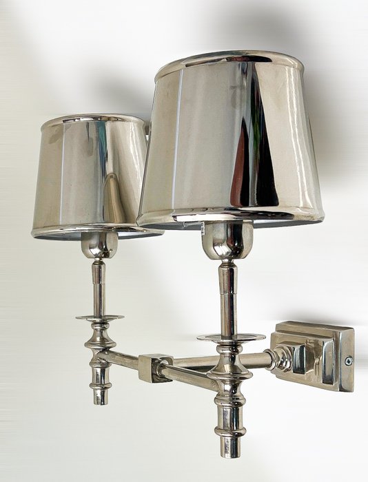 Colmore - Wandlampe (1) - Schicke Wandleuchte aus glänzendem verchromtem Metall