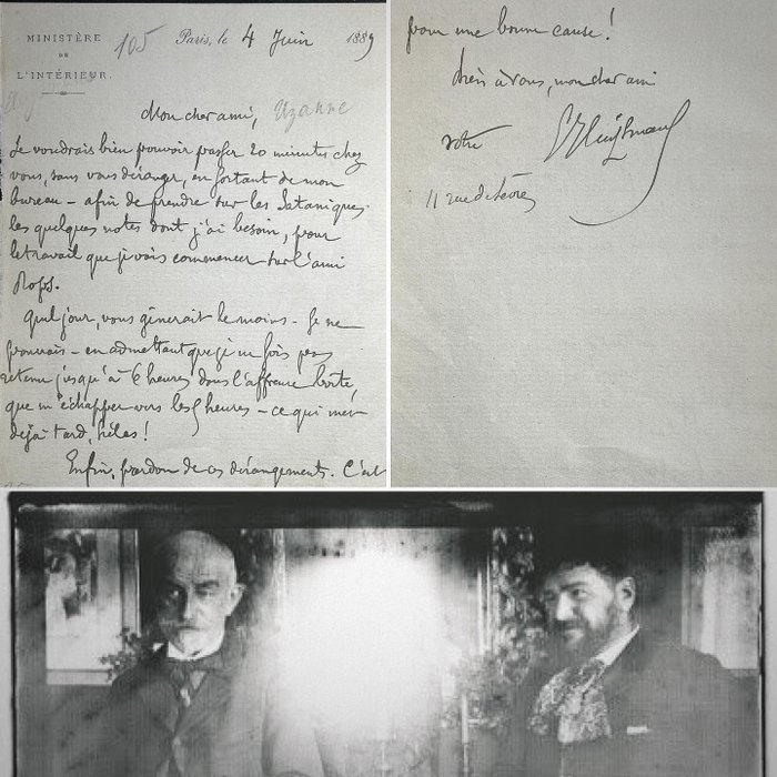 Joris-Karl Huysmans - Lettre autographe signée [à Octave Uzanne sur les Sataniques de Félicien Rops] - 1889