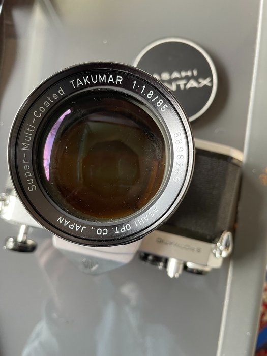Asahi, Pentax SPOTMATIC + SMC Takumar 85mm F1.8 Spiegelreflexkamera (SLR)