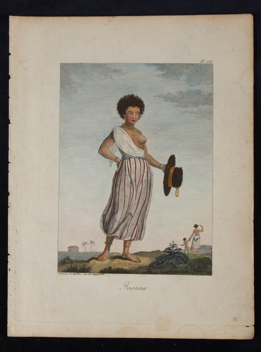 Stedman/Tardieu - "Joanna": Hand-coloured engraving from Voyage a Surinam - 1798-1799
