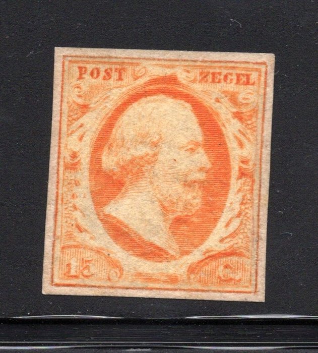 荷兰 1852 - 威廉三世国王 - 全球免运费 - NVPH 3