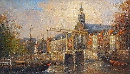 Jan Schaeffer (1923-2018) - Voorhaven Rotterdam.