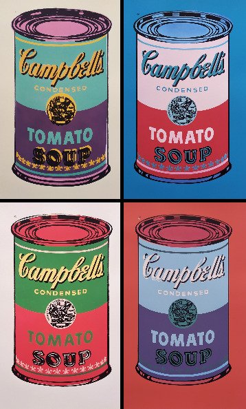 Andy Warhol (1928-1987) (after) - "Campbell´s Soup Can, 1965" - Set of 4 color variants