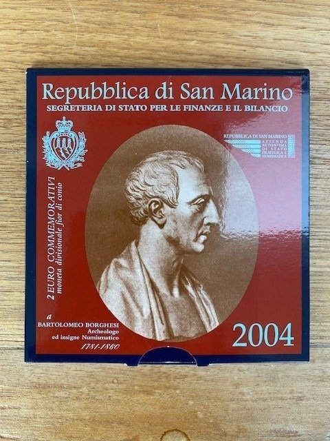 San Marino. 2 Euro 2004 "Bartolomeo Borghesi"