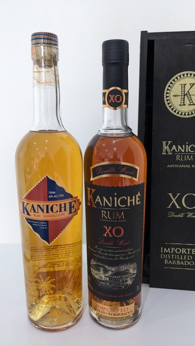 Kaniche - XO Double Wood + Rum Guadeloupe - 70cl - 2 buteleki