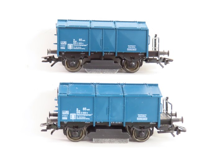 Märklin H0 - 46049 - Model wagonu towarowego (2) - 2 wózki do czyszczenia szyn - DB