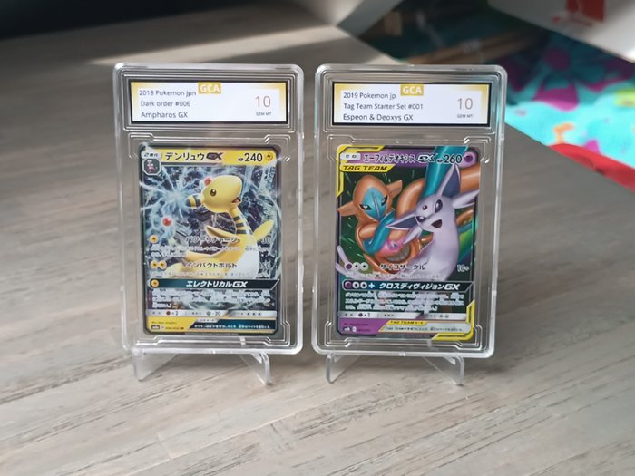 Pokémon - 2 Card - Ampharos and Espeon & Deoxys