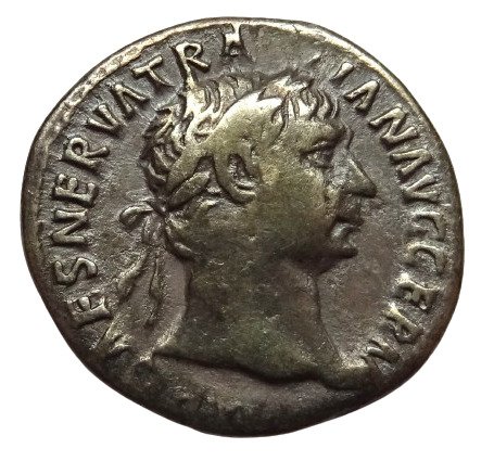 罗马帝国. 特拉扬 （公元 98-117）. Denarius 101-102 AD  (没有保留价)