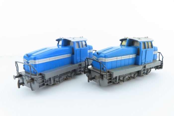 Märklin H0 - 3078 - Πετρελαιοκίνητη μηχανή τρένου (2) - 2x μηχανές ελιγμών DHG - Privaat