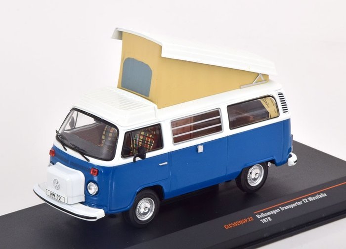 IXO 1:43 - 1 - Camionnette miniature - Volkswagen T2 Westfalia Camping 1978
