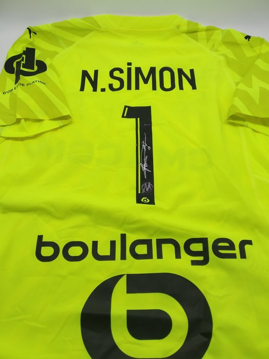 Simon Ngapandouetnbu Signé et issu du match Olympique de Marseille vs Bayer Leverkusen - Camiseta de fútbol