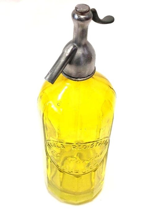 瓶子 - 黄色现代主义虹吸管