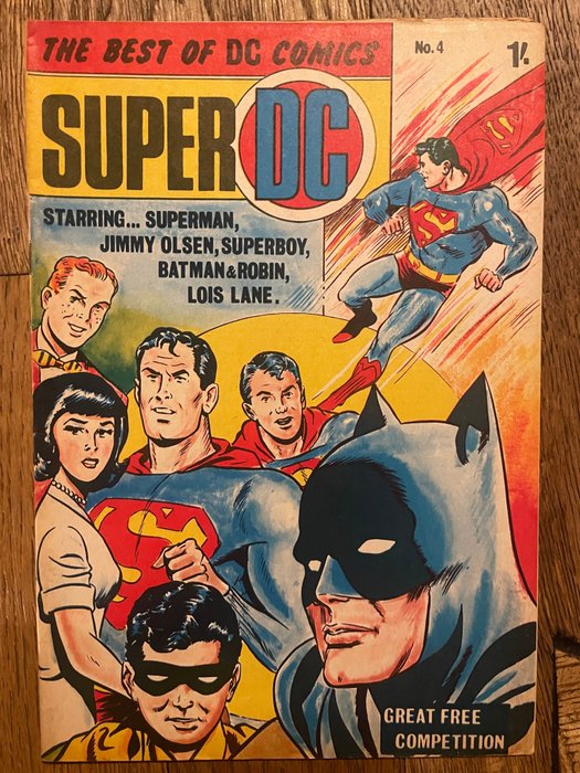 Batman & Robin, Superman, Superboy - Most Wanted Rare "The Best Of DC Comics" #4 - Black/White - 1 Comic - Pierwsze Wydanie - 1969