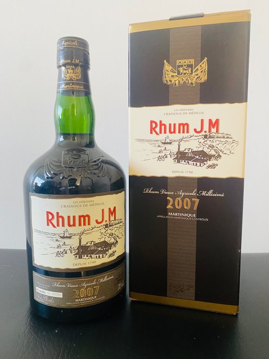 Rhum JM 2007 - Rhum Vieux Agricole Millesime - 70厘升