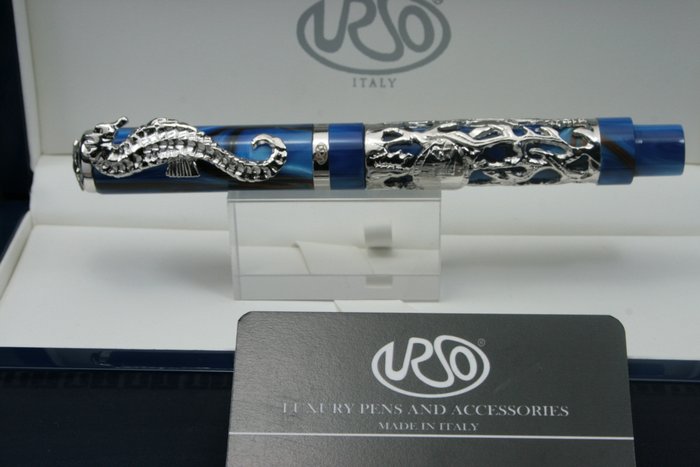 Urso - Roller Hippocampus in sterling silver limited edition - Roller ball pen