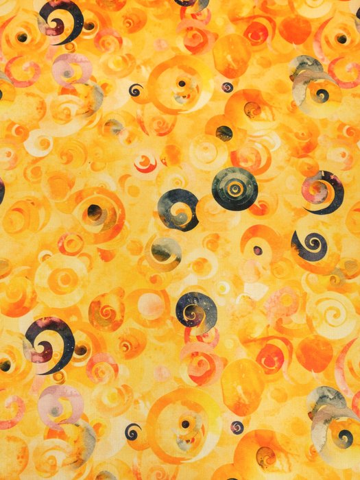 AURORA AUREA – Hommage an Klimt in limitierter Auflage – Feiner Leinenmischstoff – 370 x 140 cm! - Stoff