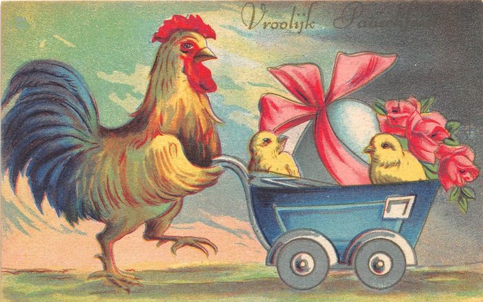 Pâques Cartes de Pâques Célébration de Pâques - Carte postale (139) - 1900-1950