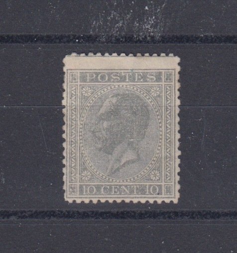 Belgia 1865 - Leopold I - OBP ; 17 Tanding 14,5x14