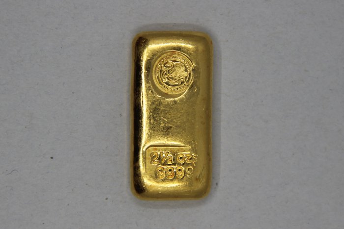 澳大利亞. Goudbaar 2,5 troy ounce Perth Mint - gegoten