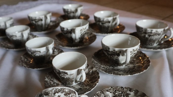 Myott England - Serviço de café e chá (22) - The hunter - Porcelana