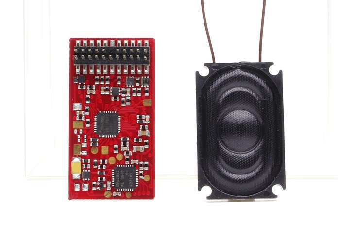 Piko H0 - 56468 - Pienoismallijunan lisävaruste (2) - Äänen dekooderi ja kaiutin, SmartDecoder 4.1 Sound for Dieselloc 2200/2300 - NS