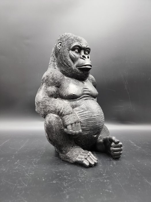 Estátua, Detailed Gorilla - 34 cm - Resina