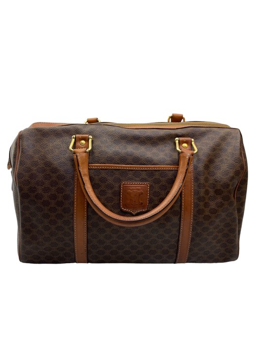 Céline - Unisex Brown Leather Boston - Handtasche