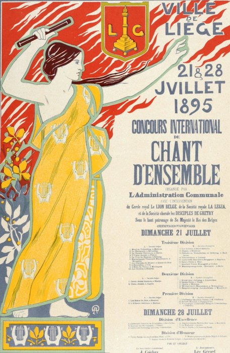 Auguste Donnay (1862-1921) - Concours International de Chant à Liège