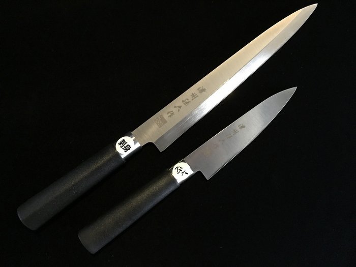 孫六 MAGOROKU / Set of 2 / 柳刃 YANAGIBA ペティ PETTY - 餐刀 (2) - 日本菜刀 - 樹脂, 鋼