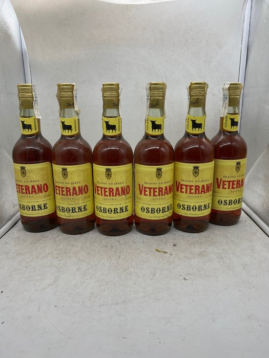 Osborne - Veterano Brandy  - b. 1980年代, 1990年代 - 0.75 Ltr - 6 瓶
