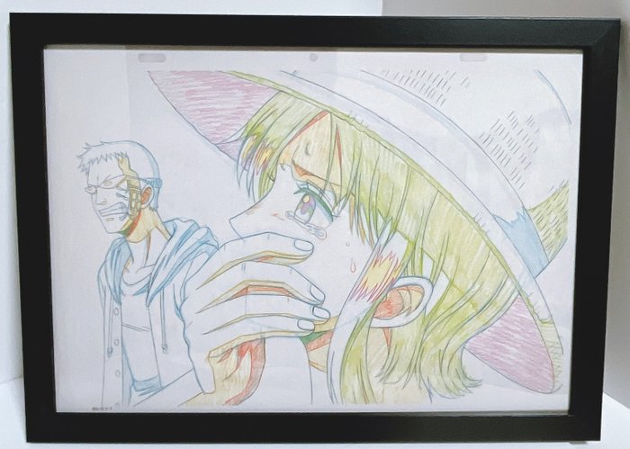 Eiichiro Oda - 1 Innrammet animasjonscelluloid - ONEPIECE - One Piece Framed Animation Celluloid by Eiichiro Oda Japan No.２