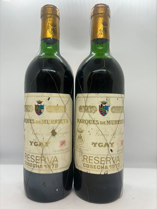 1978 Marqués de Murrieta, Ygay - Rioja Gran Reserva - 2 Flaske (0,75L)