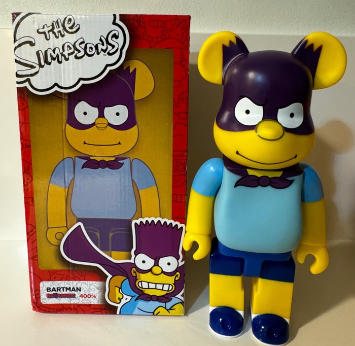 Bearbrick 400% Medicom Toy “Bartman” Bart Simpson - Figura - CLORURO DE POLIVINILO