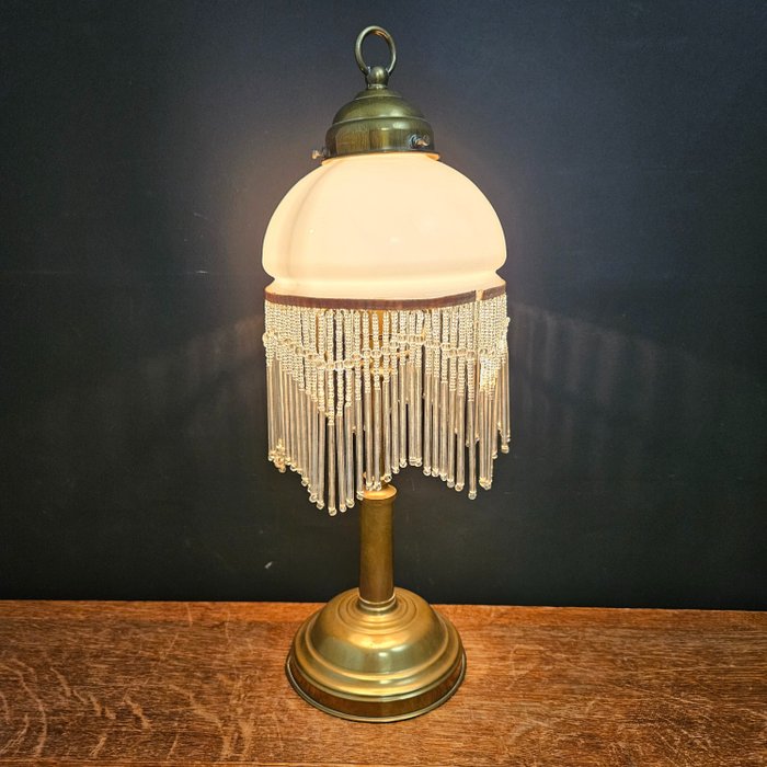 Lamp - With glass beads - Copper, Glass