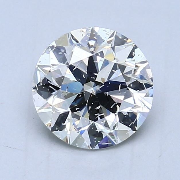 1 pcs 鑽石 - 1.59 ct - 圓形 - H(次於白色的有色鑽石) - SI2, Free Shipping