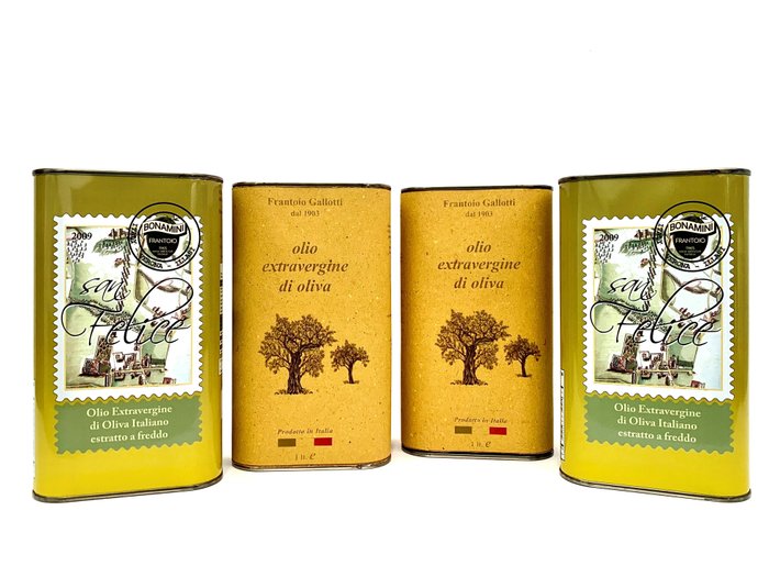Bonamini, Gallotti - 特級初榨橄欖油 - 4 - 1公升罐
