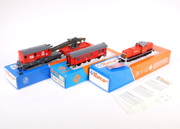 Roco H0 - 43146 - Set de trenes (1) - Tren de bomberos de tres partes con BR 290 - DB