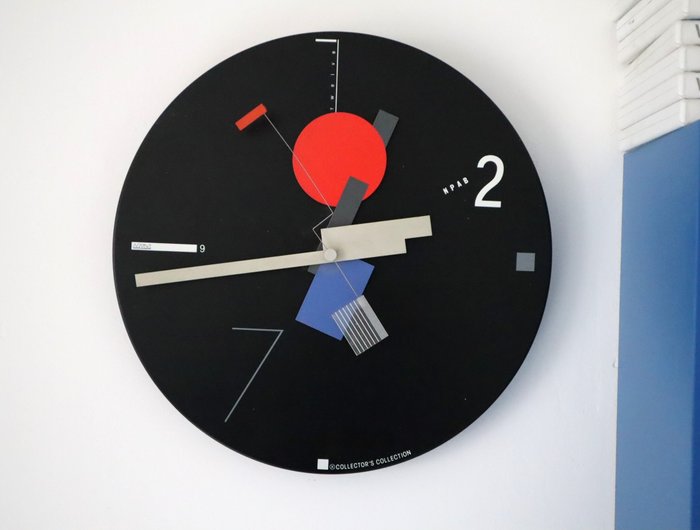Relógio de parede - Nicolai Canetti for Artec - Collectors Collection - Alumínio - 1980-1990