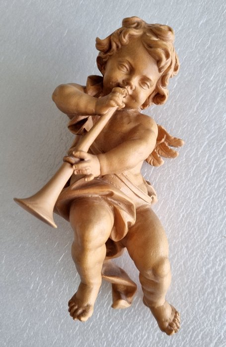 Südtirol  Engel Putte ca. 18 cm - Figurină - Lemn