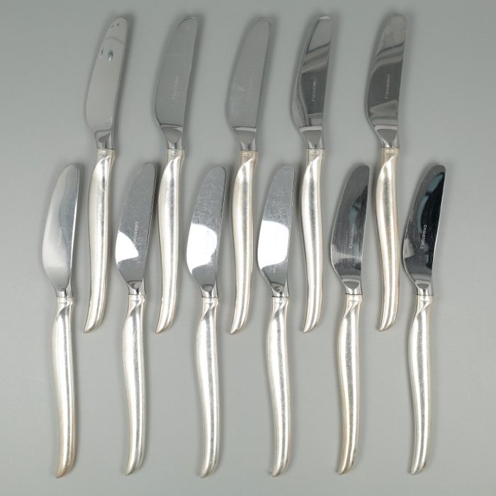 Christofle, model Duo door Tapio Wirkkala - Messen - Cutlery set (11) - Silverplate