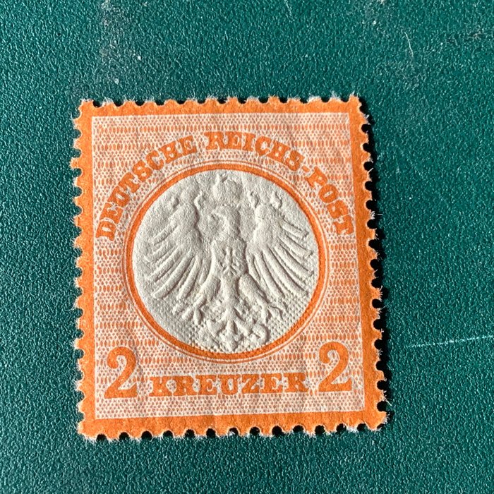 Γερμανική Αυτοκρατορία 1872 - 2 Kreuzer Klein Brutschield - τέλειο κέντρο - Michel 15
