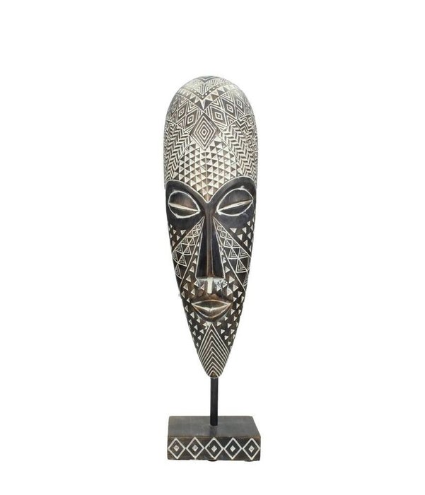 Dekorativt ornament - Tribal Mask on Stand - Asien