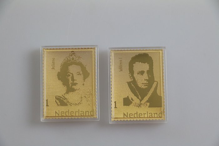 Pays-Bas  - Timbres d'or - Royaume des Pays-Bas - Juliana & Willem l