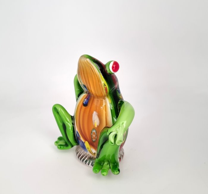 Beeldje - Funny frog - Glas